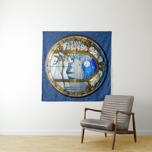 Winter Window Tapestry Wandkleed (In Situ (horizontaal))