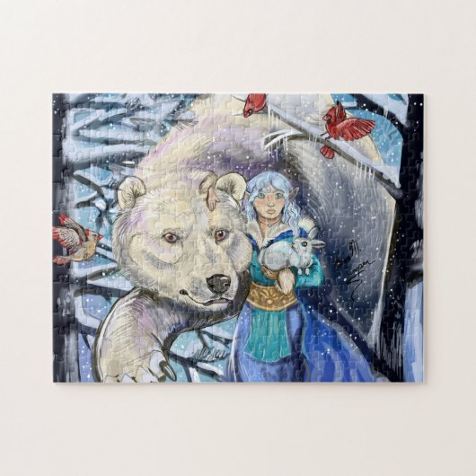 Winter Winds Polarbear Legpuzzel (Horizontaal)