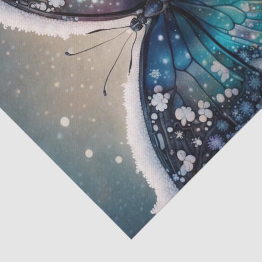 Winter Wings Vlinder Decoupage Papier (Detail)