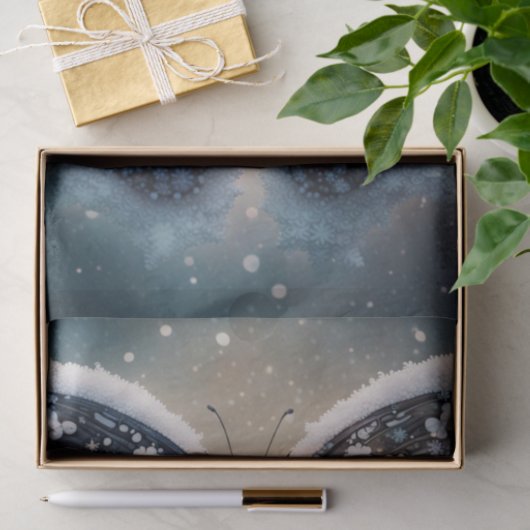 Winter Wings Vlinder Decoupage Papier (Geschenk)