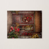 Winter - Winkel - Aangekleed voor de feestdagen Legpuzzel (Horizontaal)