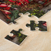 Winter - Winkel - Aangekleed voor de feestdagen Legpuzzel (Zijkant)