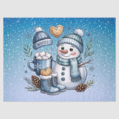 Winter Winterse Sneeuwman Tissuepapier (Voorkant)