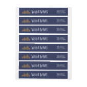 Winter Wishes Envelope Seal, adreslabel Omwikkelbaar Adreslabel (Vel)