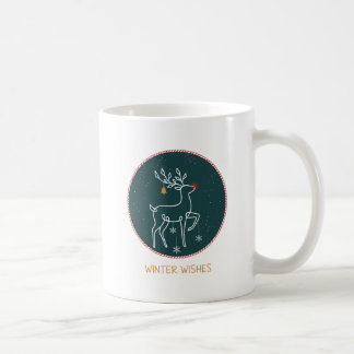 Winter Wishes – Kerstmok met rendieren Koffiemok