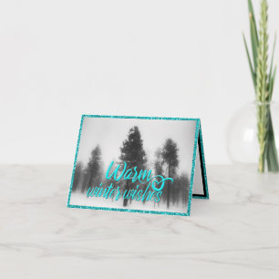 Winter Wishes Scene Half Fold Kaart
