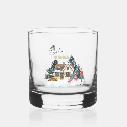 Winter Wishes Whisky Glas (Voorkant)