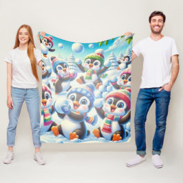 Winter Wispelturigheid Fleece Deken