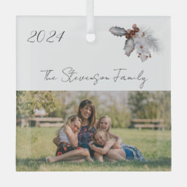 Winter Wit 2024 Fotovakantie Glas Ornament