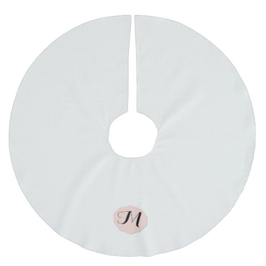 Winter Wit en Cameo Monogram Kerstboom Rok (Voorkant)