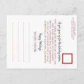 Winter Wit JDM Kerst Briefkaart (Achterkant)