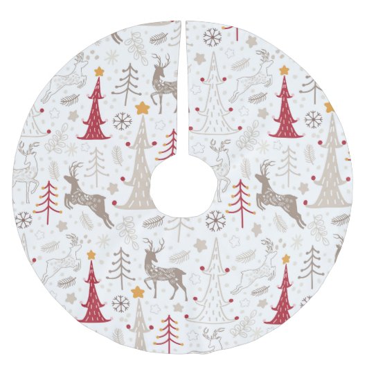 Winter Wit, Kerstboom en Herten Rok (Voorkant)