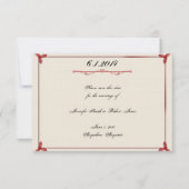 Winter Wit Rood Mistletoe Bruiloft Save the Date (Voorkant)