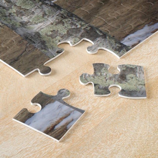 Winter witte berken puzzel (Zijkant)