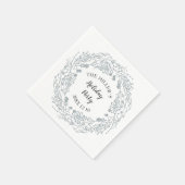 Winter Witte bessen krans Servet (Hoek)