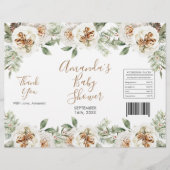 Winter Witte Bloemige Kerst Chipzak Verpakking Flyer (Voorkant)