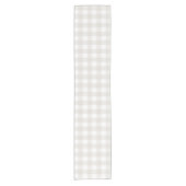 Winter Witte Boerderij Buffalo Plaid Korte Tafelloper (Voorkant)