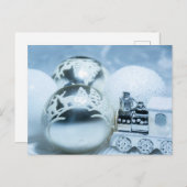 Winter witte decoraties. Christmas. Briefkaart (Voorkant / Achterkant)