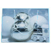Winter witte decoraties. Christmas. Groot Cadeauzakje (Voorkant)