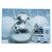 Winter witte decoraties. Christmas. Groot Cadeauzakje (Achterkant)