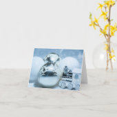 Winter witte decoraties. Christmas. Kaart (Gele Bloem)