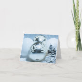 Winter witte decoraties. Christmas. Kaart (Achterkant)