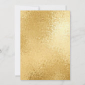 Winter Witte & Gouden Truck Bloem Bruiloft Kaart (Achterkant)