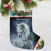Winter Witte Hengst Kerst Paard Stocking Grote Kerstsok