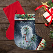 Winter Witte Hengst Kerst Paard Stocking Grote Kerstsok
