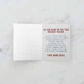 Winter Witte JDM Gevouwen Kerst Kaart (Binnen)