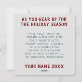 Winter Witte JDM Kerst Kaart (Achterkant)