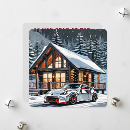 Winter Witte JDM Kerst Kaart