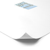 Winter Witte Sneeuwachtige Kerststal Extra Groot Poster (Hoek)