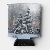 Winter Witte Spruce & Zonsondergang Blikjeskoeler (Voorkant)