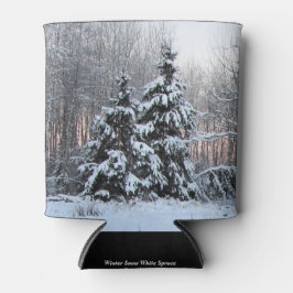 Winter Witte Spruce & Zonsondergang Blikjeskoeler