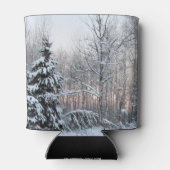 Winter Witte Spruce & Zonsondergang Blikjeskoeler (Achterkant)