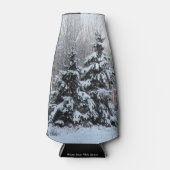 Winter Witte Spruce & Zonsondergang Flesjeskoeler (Voorkant)