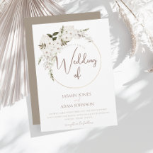 Winter Witte Taupe Bloemen Kerstkrans Bruiloft