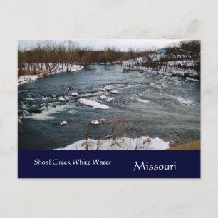 Winter Witte Water Missouri Ansichtkaart Briefkaart