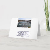 Winter Witte Waterkaart Kaart (Achterkant)