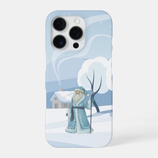 Winter Wizard – Snowy Magic Phone Case iPhone Hoesje (Achterkant)