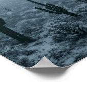 Winter Woestijnprint - Zeldzaam Besneeuwd Westers Poster (Hoek)