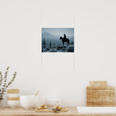 Winter Woestijnprint - Zeldzaam Besneeuwd Westers Poster (Keuken)