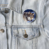 Winter Wolf 2 Ronde Button 5,7 Cm (In situ)