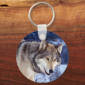 Winter Wolf 2 Sleutelhanger (Voorkant)
