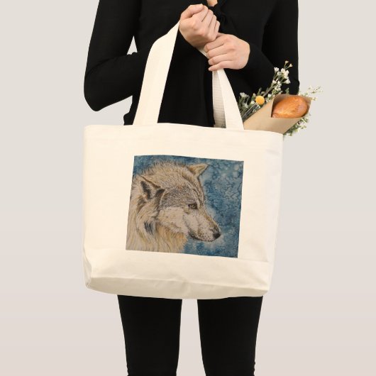 Winter Wolf Bag Grote Tote Bag (Voorkant (product))