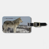Winter - Wolf Bagagelabel (Voorkant horizontaal)