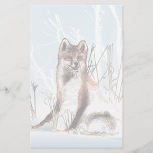 Winter Wolf Briefpapier