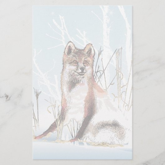 Winter Wolf Briefpapier (Voorkant)