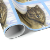 Winter Wolf Cadeaupapier (Rol Hoek)